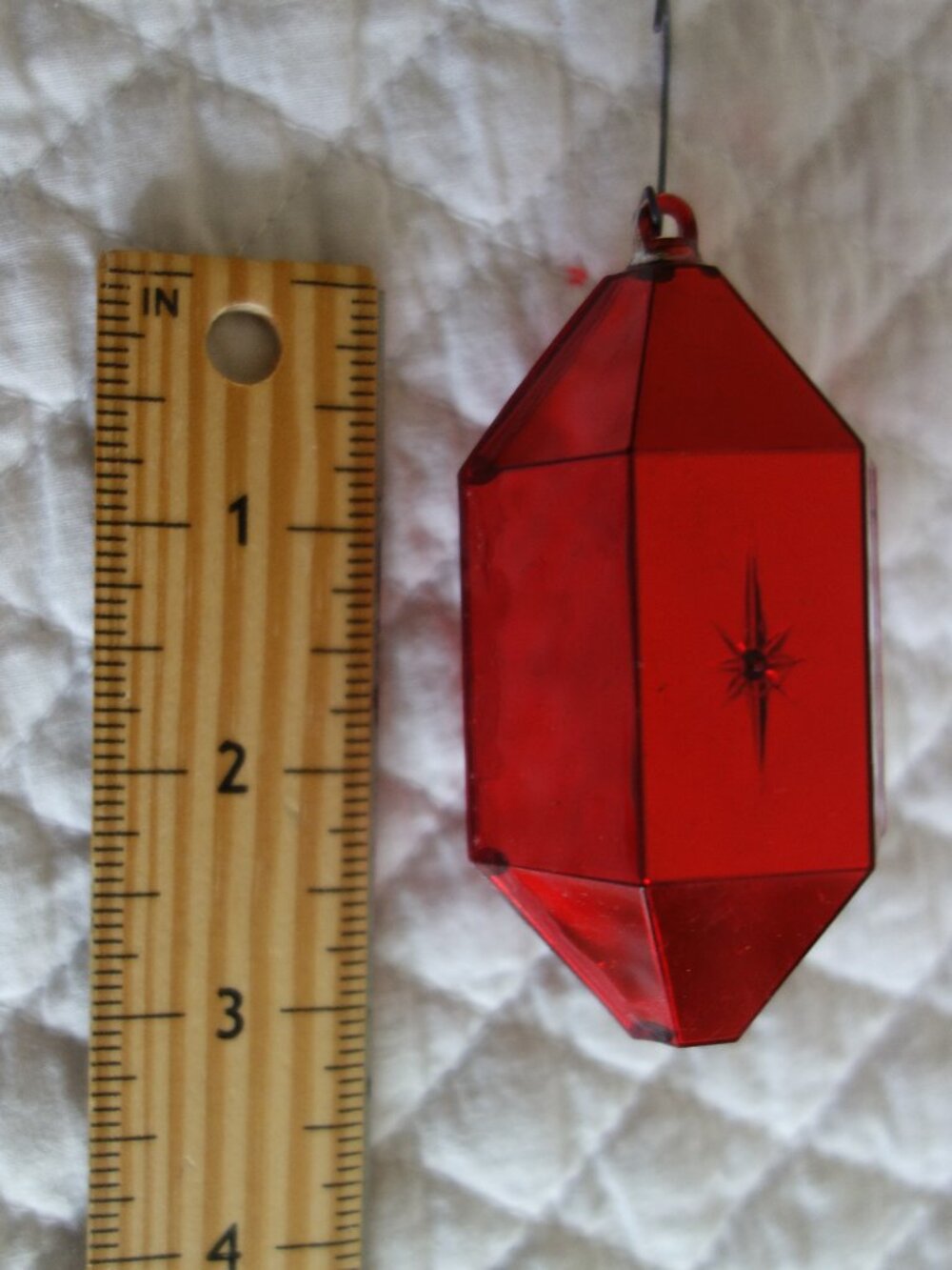 Vntg – Lot of 5 - 60’s Jewel Brite Diorama Christmas Ornaments – Santa / Wreath - Picture 6 of 6